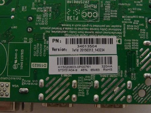 Westinghouse wd32ht1360 scheda - westinghouse,